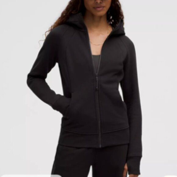 lululemon athletica Tops - LULULEMON Scuba Full Zip Hoodie Sweatshirt Black Sz 10